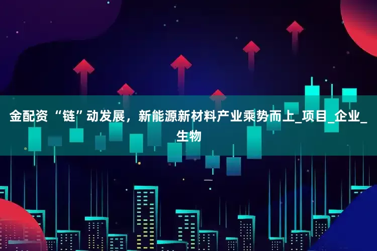 金配资 “链”动发展，新能源新材料产业乘势而上_项目_企业_生物